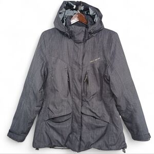 Helly Hansen Women’s Arctic Legacy Insulated Jacket L Slate Grey Removable Hood